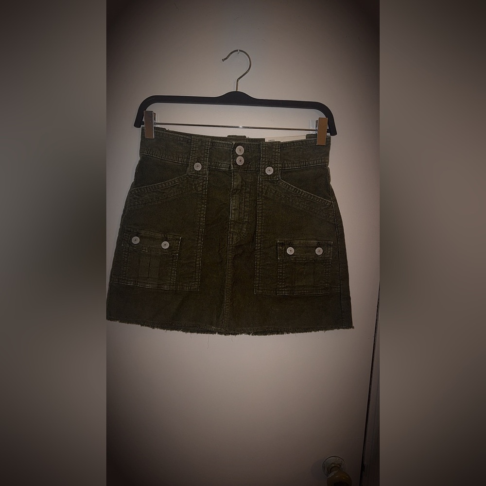 American Eagle Outfitters Green Cargo Mini Skirt